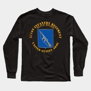 371st Infantry Regiment - DUI (V1) - Black Devils Long Sleeve T-Shirt